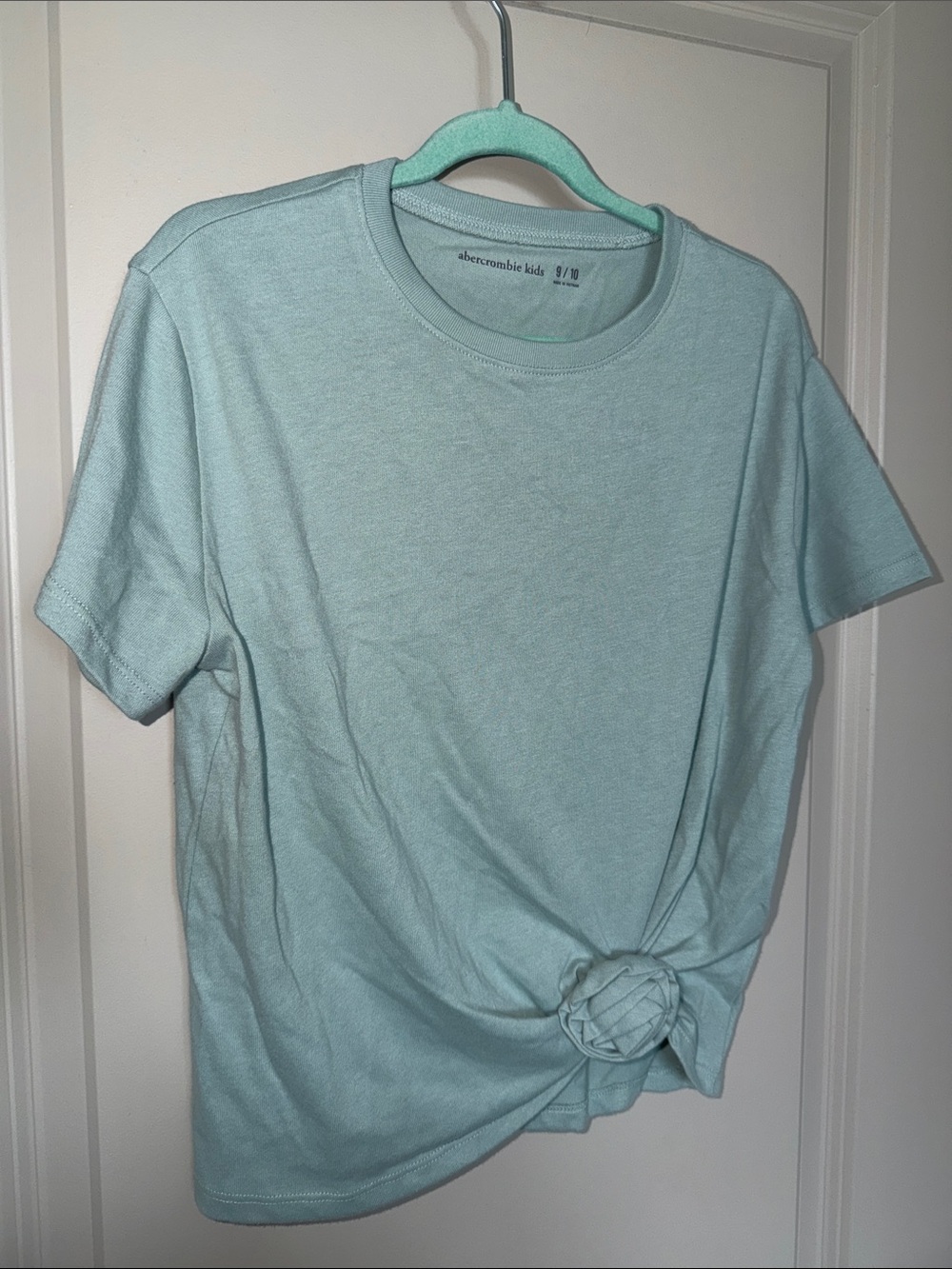 abercrombie kids Mint Green Short Sleeve Knot Tee